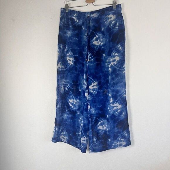 The Magic Of Stevie & Lindsay Women’s Pants Blue Tie Dye Drawstring Wide Leg XL - Picture 11 of 11